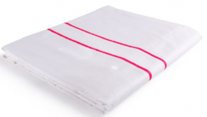 貢緞被套、雙排橫向織帶①