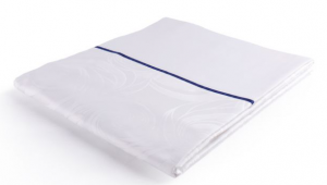 貢緞被套、單排橫向織帶